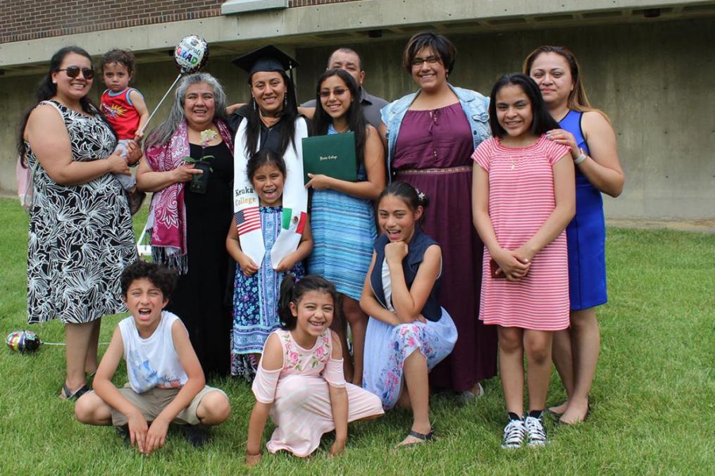 Sirene Garcia was surrounded by family on her big day.